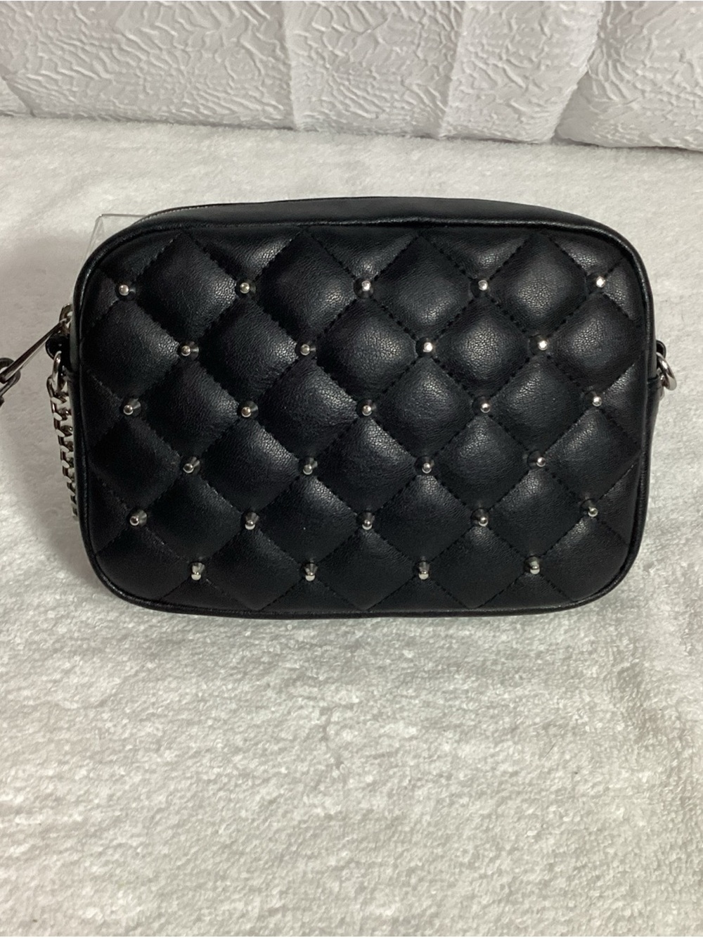 Rebecca Minkoff Black Quilted Studded Crossbody Bag EUC - Picture 11 of 11